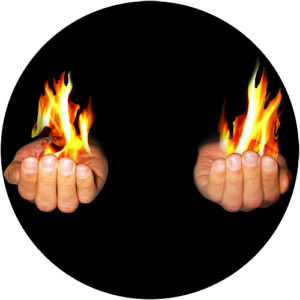 Feuer aus der Hand Zaubertrick