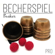 Becherspiel Busker PRO Messing - Gealtert