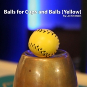 Leather Balls for Cups and Balls (Yellow) by Leo Smetsers