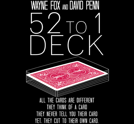 52 to 1 Deck by Wayne Fox – Rot | Zaubertrick