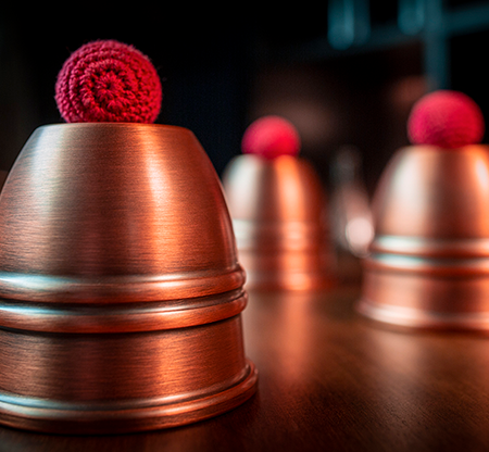 Cups and Balls Copper Aged