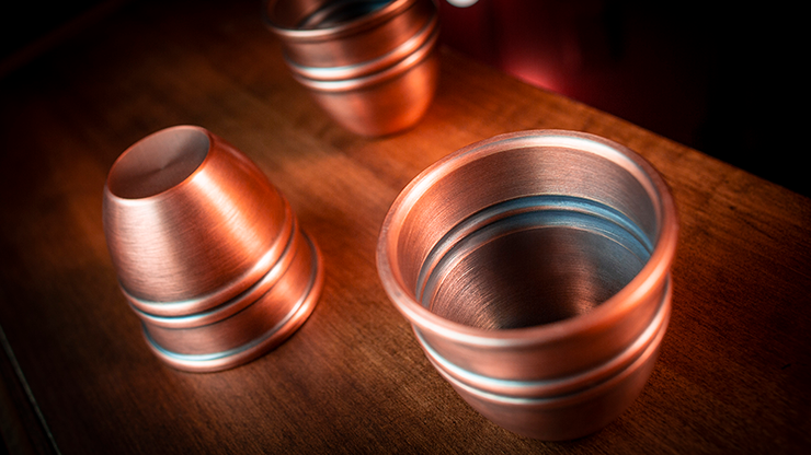 Cups and Balls LEGEND (Copper/Aged) | Zauberzubehör 4 Cups and Balls Copper Aged