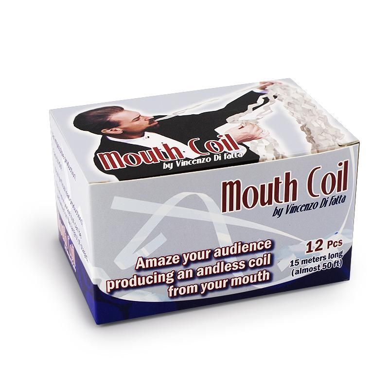 Mundspiralen – Mouth Coils | Zaubertrick 1 Mundspiralen – Mouth Coils | Weiße Endlos-Papierschlangen – Zaubertrick